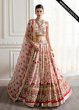 Crimson  Chinoiserie Lehnga Online Shopping