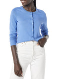 Blue Women's Sweater Crewneck Cardigan - AmEss | Women's Coat & Jacket