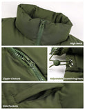 Rosered Womens Zip Jacket Coat Up Puffer Vest Stand Collar - Athlisan | Women's Coat & Jacket