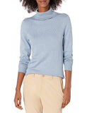 Indigo Blue Women's Sweater Lightweight Long-Sleeve Turtleneck - AmEss | Women's Coat & Jacket