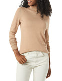 Taupe Heather Women's Sweater Lightweight Long-Sleeve Turtleneck - AmEss | Women's Coat & Jacket