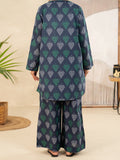 Blue ALP-2PS-SLKS-2495 Almirah Brand Original Fabrics