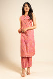 Bd56 2p26 Dusty Red Al Karam Brand Original Fabrics