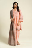 Br30 2p26 Coral Peech Al Karam Brand Original Fabrics