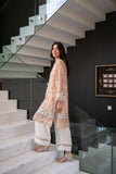 Dhanak SS24DA-2434 Peach 2pcs  Embroidered Kurta With Trouser Online Shopping