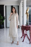 Dhanak SS24DA-2432 Off White 2pcs  Embroidered Kurta With Trouser Online Shopping