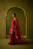 SS24DU-3200 Dark-Pink 3Pcs Dhanak Festive Collection2024