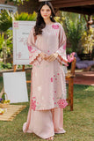 SS26DA-2906 PINK 2PCS  EMBROIDERED KURTA WITH TROUSER Dhanak Brand Original Fabrics