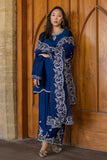 SS26DA-2923 Blue Dhanak Brand Original Fabrics