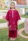 SS26DA-2903 MAGENTA 2PCS  EMBROIDERED KURTA WITH TROUSER Dhanak Brand Original Fabrics