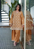 ASAE-03 Golden Mustard Floral Asim Jofa Brand Original Fabrics