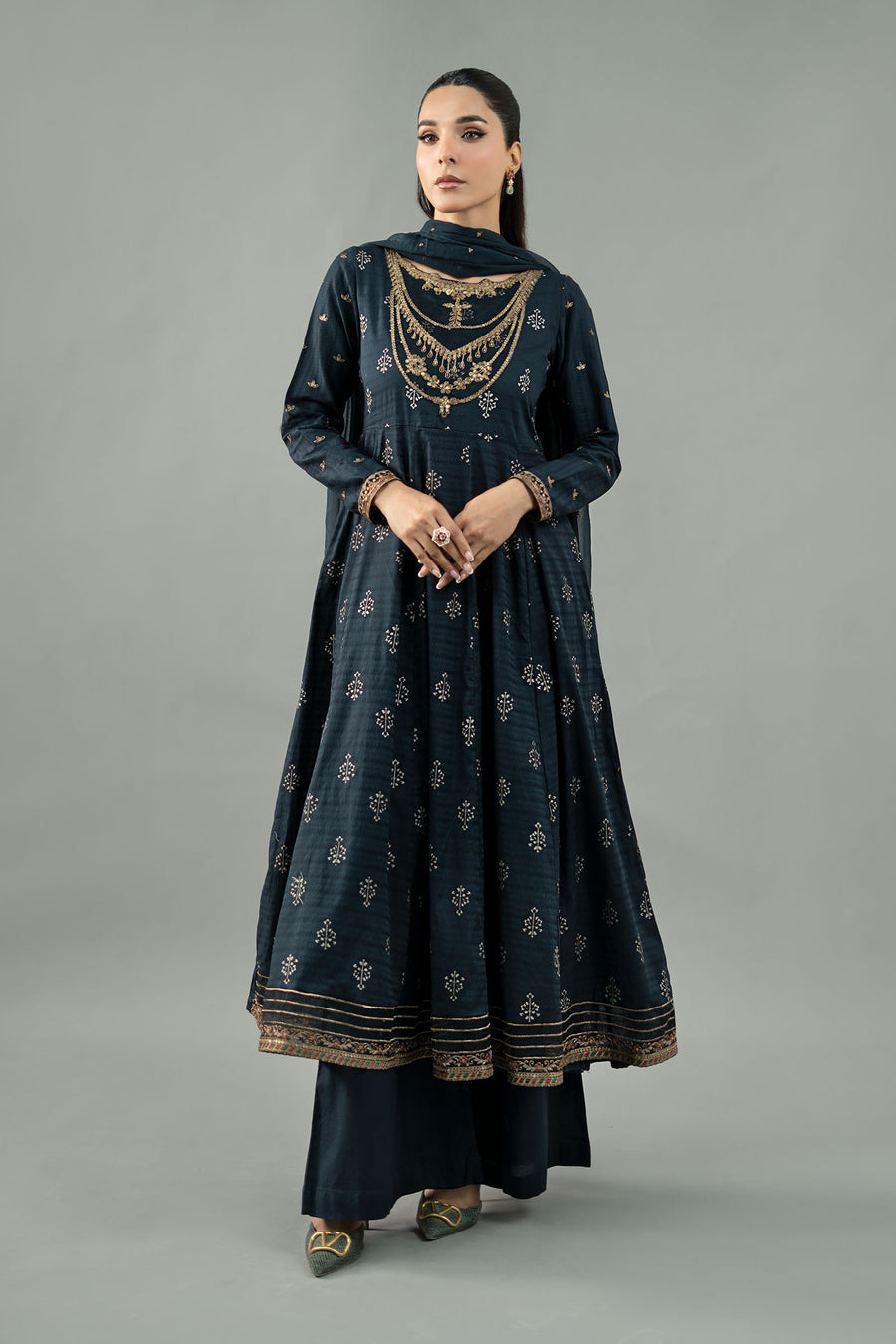 Maria B DW214R1-ESM-TBU Online Shopping