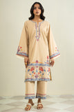 EDE102-9-2P25 Khaki Alkaram Brand Original Fabrics
