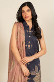 EF132-26A-2-Blue Alkaram Brand Original Fabrics