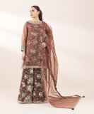 Sapphire 3 Piece - Embroidered Organza Suit F3SFLX25V321 Online Shopping
