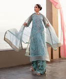 Sapphire 3 Piece - Embroidered Organza Suit F3SFLX25V322 Online Shopping