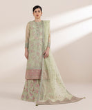 Sapphire 3 Piece - Embroidered Organza Suit F3SFLX25V330 Online Shopping