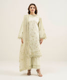 3FELXS26V118 Embroidered Cotton Net Suit Sapphire Brand Original Fabrics