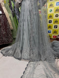 SC1 Silver Gray Beads and sequence work Cutdana Fabrics