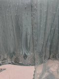 SC6 Light Green Beads and sequence work Cutdana Fabrics