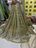 SC8 Green Beads and sequence work Cutdana Fabrics