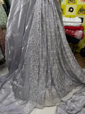 SC13 Gray Beads and sequence work Cutdana Fabrics