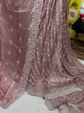 SC20 Onion Pink Beads and sequence work Cutdana Fabrics