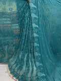 SC26 Turquoise Beads and sequence work Cutdana Fabrics