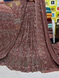 SC31 Brown Beads and sequence work Cutdana Fabrics