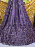 SC35 Purple Beads and sequence work Cutdana Fabrics