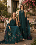 D6 – Coblat Teal Saadia Asad Brand Original Fabrics