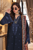 noor by saadia asad D7 A - Kaani Blue Dusk