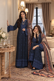 noor by saadia asad D7 A - Kaani Blue Dusk