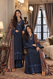noor by saadia asad D7 A - Kaani Blue Dusk