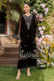 SS26DA-2905 BLACK 2PCS  EMBROIDERED KURTA WITH TROUSER Dhanak Brand Original Fabrics