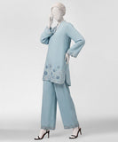 JST-S-S-26-2471/S Indigo-04 Sky Blue Junaid Jamshaid  Brand Original Fabrics