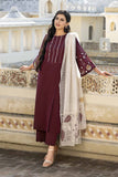 Nishat Linen 3 Piece - Embroidered Suit - KFE24-90 Online Shopping