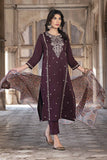 Nishat Linen 3 Piece - Printed Embroidered Suit - KFS24-12 Online Shopping
