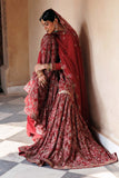 LF-1117-Deep Red Maria B Brand Original Fabrics