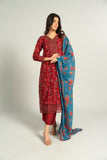 Alkaram LPE146-9-3P25-Red Online Shopping