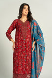 Alkaram LPE146-9-3P25-Red Online Shopping