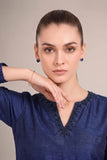 maria b MB-FS26-27-Navy Blue