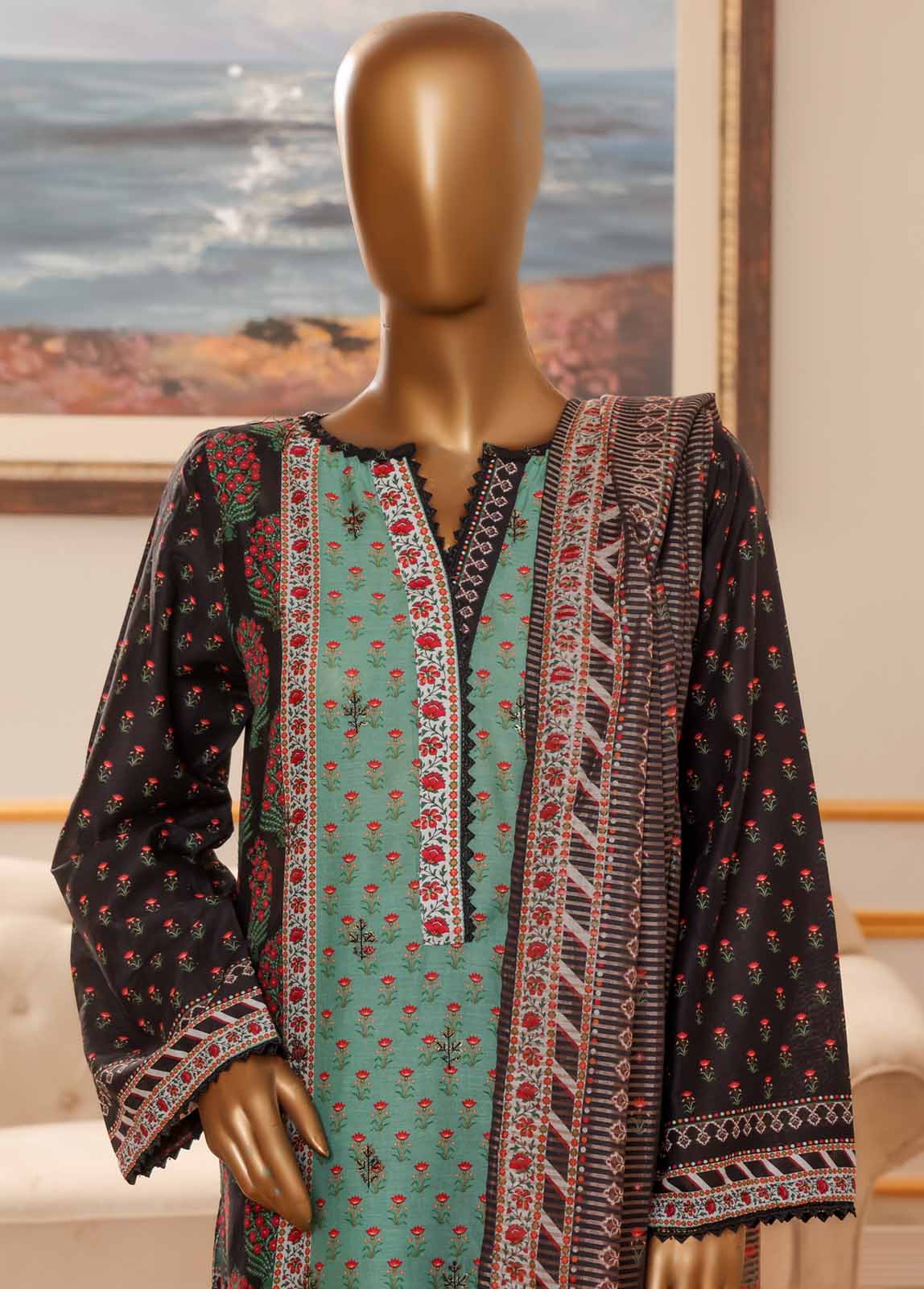 Bin Saeed NSM-051-EMB-R-64 Online Shopping