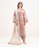 PESUS26V016B Embroidered Cotton Jacquard Suit Sapphire Brand Original Fabrics