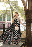 D4 - C- Monochrome Polka Saadia Asad Brand Original Fabrics