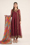 SF-EF26-08 Maroon Maria B Brand Original Fabrics