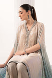 SF-EF26-11 Beige and Green  Maria B Brand Original Fabrics