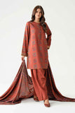 3 Piece Printed Embroidered Suit U3PE-NISHA26WV1-47 Nishat Linen Brand Original Fabrics