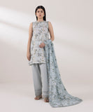 Sapphire  3 Piece Embroidered Zari Lawn Suit U3PELX24V512 Online Shopping