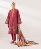 Sapphire  3 Piece Embroidered Cambric Suit U3PESG24V514 Online Shopping